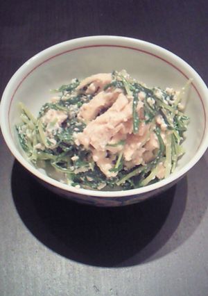 塩豆腐と水菜の白和え-レシピのメイン写真