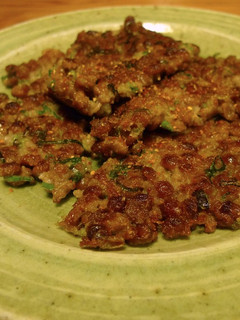 納豆と豚ひき肉のまぜ焼き-レシピのメイン写真