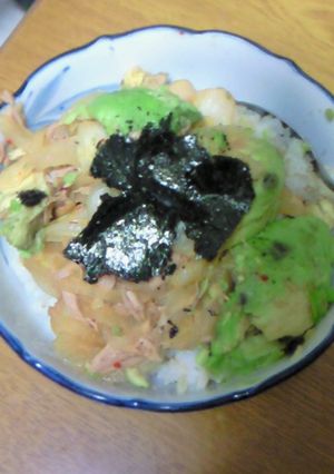 ツナアボキムチ丼-レシピのメイン写真
