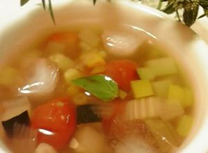 夏野菜で作る冷た〰いエコスープ♪-レシピのメイン写真