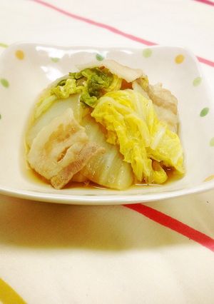 °•*:水不要♪白菜と豚肉の煮物:*•°-レシピのメイン写真