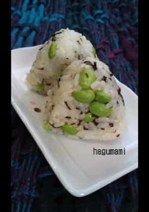 枝豆塩昆布ﾁｰｽﾞおにぎり★-レシピのメイン写真