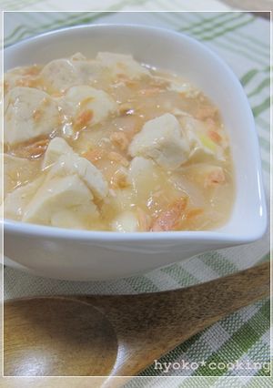 ピンク色の麻婆豆腐-レシピのメイン写真