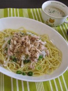 リケン青じそドレッシングで和風パスタ-レシピのメイン写真