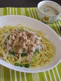 リケン青じそドレッシングで和風パスタ-レシピのメイン写真
