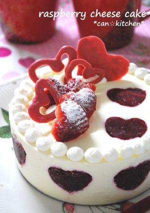 ラズベリー❤レアチーズケーキ-レシピのメイン写真