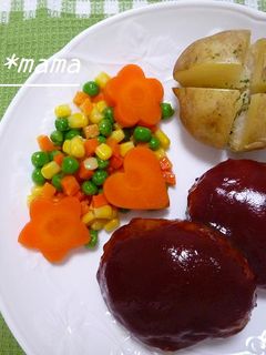 煮込みハンバーグ-レシピのメイン写真