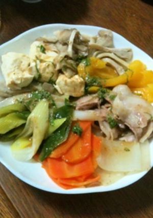 蒸し野菜with青じそドレッシング-レシピのメイン写真