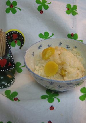 栗の甘露煮で栗ごはん-レシピのメイン写真