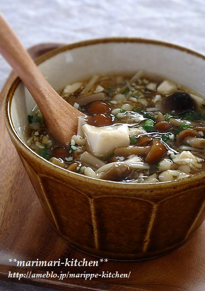きのことくずし豆腐のとろとろ～♪-レシピのメイン写真