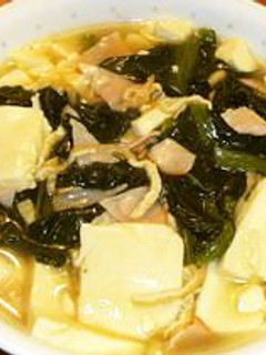 お豆腐と小松菜のうま煮-レシピのメイン写真