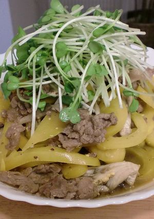 青じそドレ＆マスタードでさっぱり肉炒め-レシピのメイン写真