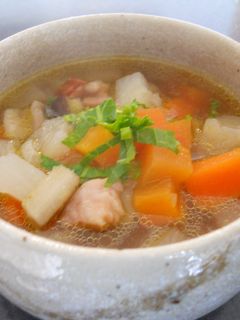 簡単☆根菜たっぷりスープ ~圧力鍋で~-レシピのメイン写真