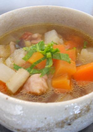 簡単☆根菜たっぷりスープ　~圧力鍋で~-レシピのメイン写真