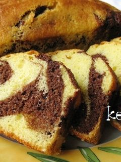 ホットケーキミックスで簡単マーブルケーキ-レシピのメイン写真