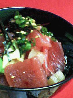 鮪・アボガド・ヤーコン(or山芋)丼-レシピのメイン写真