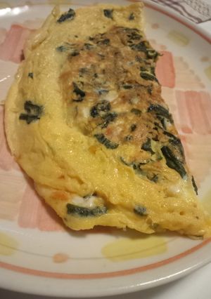 鮭フレークとわかめのオムレツ-レシピのメイン写真