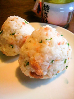 鮭と水菜のおにぎり☆-レシピのメイン写真