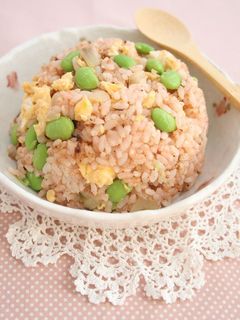 枝豆と明太子のマヨネーズ炒飯~乙女色~-レシピのメイン写真