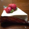 イチゴと豆腐のレアチーズケーキ♪