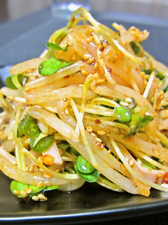 食べラーで☆ピリ辛もやしのナムル-レシピのメイン写真