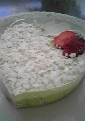 ハートの抹茶ケーキ-レシピのメイン写真