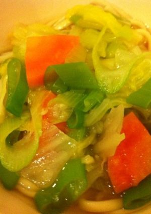 冬野菜であったか★あんかけうどん-レシピのメイン写真