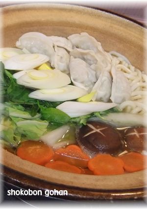 うどんスープDE簡単餃子鍋-レシピのメイン写真