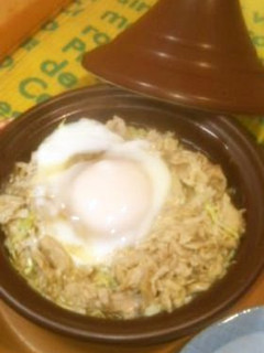 【ミニタジン】キャベツナ卵の味ぽん蒸し煮-レシピのメイン写真
