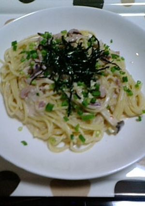 塩辛クリームパスタ-レシピのメイン写真