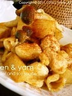 ☆鶏肉と長芋のカレー醤油炒め☆-レシピのメイン写真