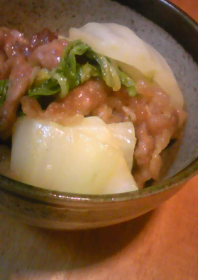 白菜と豚肉のもちもち♡煮物-レシピのメイン写真