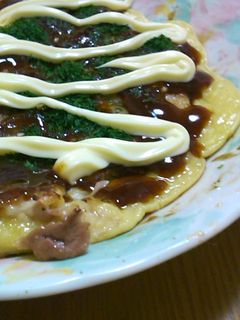 ふわ♡シャキ!白菜ともやしのお好み焼き-レシピのメイン写真