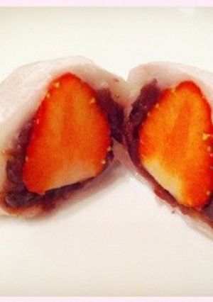 こどもと作る♪　簡単『いちごだいふく』　-レシピのメイン写真
