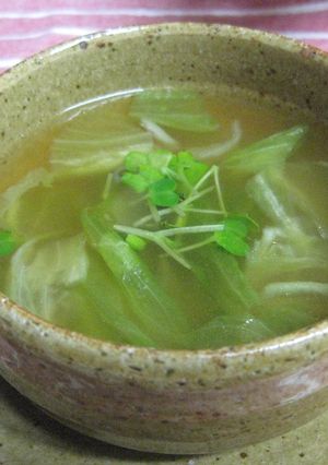 簡単!激うま!レタスdeスープ-レシピのメイン写真
