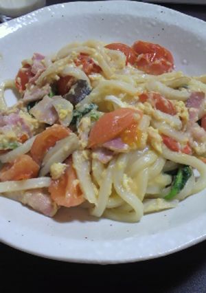 ♥10分で完成！　洋風焼きうどん♥-レシピのメイン写真