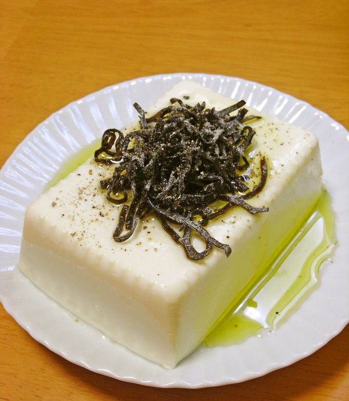 豆腐のつまみ（塩昆布＆オリーブオイル） by EAST_BLUE 【クックパッド