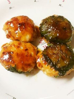 鶏皮入り♪つくね☆しそわさび風味-レシピのメイン写真