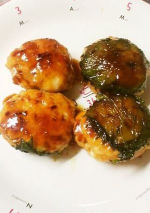 鶏皮入り♪つくね☆しそわさび風味-レシピのメイン写真