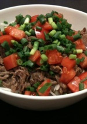 簡単！さっぱり牛肉丼！-レシピのメイン写真