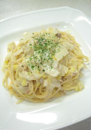 白菜とツナのクリームパスタ✿-レシピのメイン写真