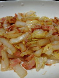 ★白菜とベーコンのおかか醤油炒め★-レシピのメイン写真