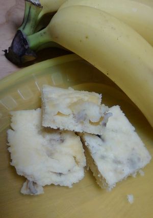 レンジでバナナの蒸しケーキ★離乳食後期～-レシピのメイン写真