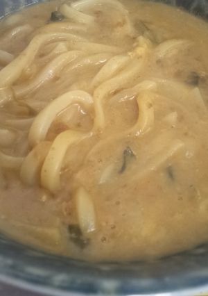 残り物でずぼらレシピ☆豆乳カレーうどん-レシピのメイン写真