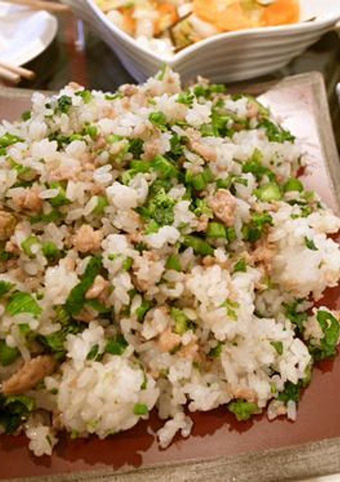 菜の花と鶏そぼろの混ぜご飯-レシピのメイン写真