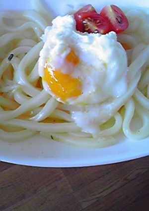 汁なし☆とろたまうどん♪-レシピのメイン写真