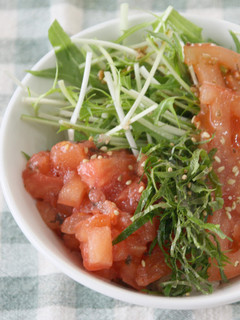 うめトマおろしそ丼!!-レシピのメイン写真