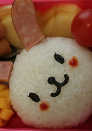 ＊キャラ弁＊時間がない時のうさちゃん-レシピのメイン写真