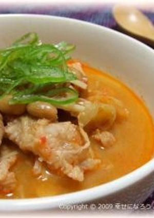 換気必須！納豆キムチ汁-レシピのメイン写真