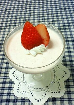 フレッシュいちごと豆乳のムース-レシピのメイン写真
